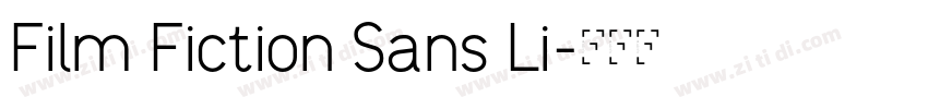 Film Fiction Sans Li字体转换 Film Fiction Sans Li字体转换
